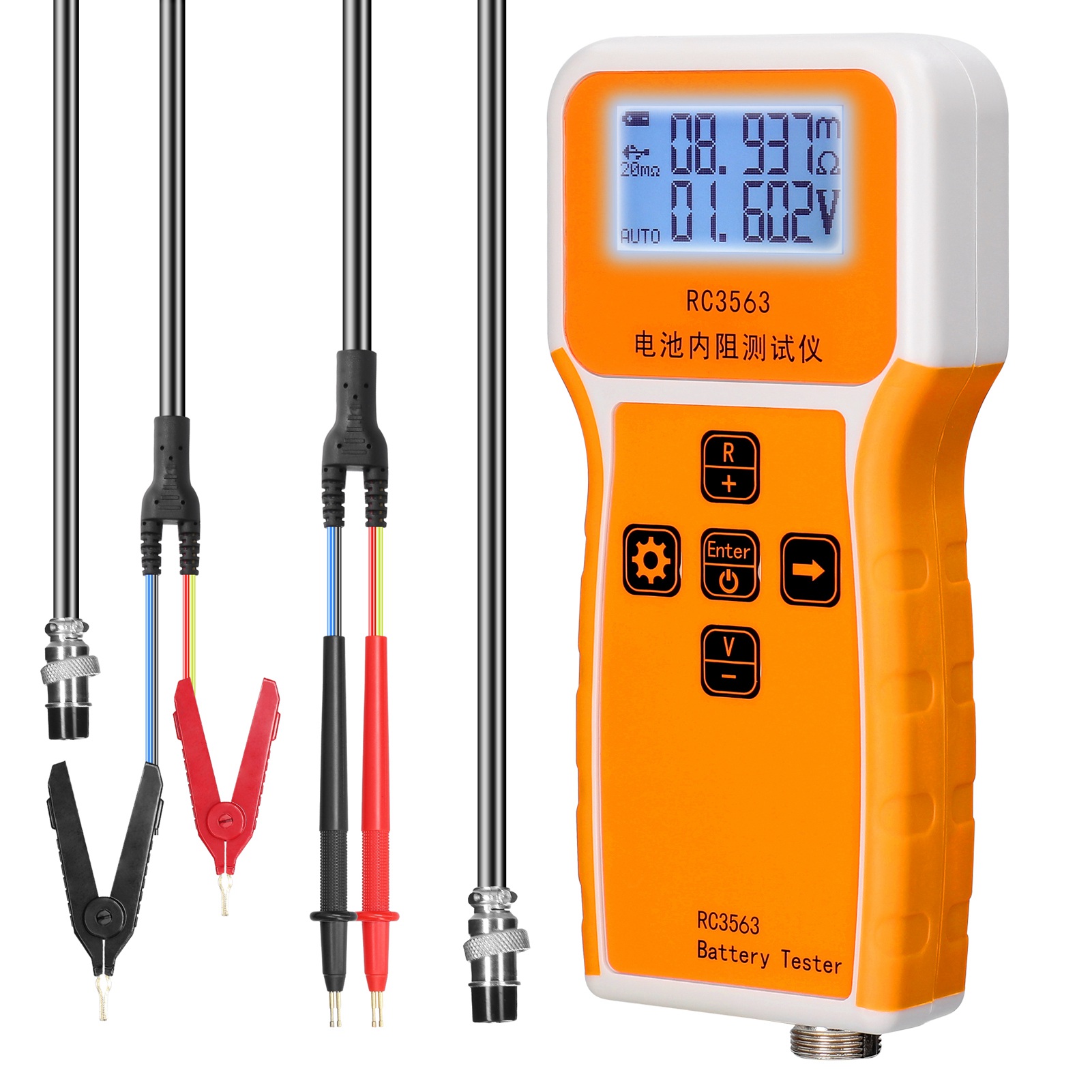 Battery Internal Resistance Tester Four Wire - Comprobador de resistencia interna y voltaje