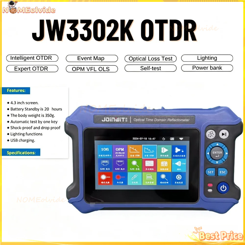 Joinwit JW3302K 28Db/26Db SM 1 - Optical Time Domain Reflectometer Otdr 1310 1550Nm reseña y precio