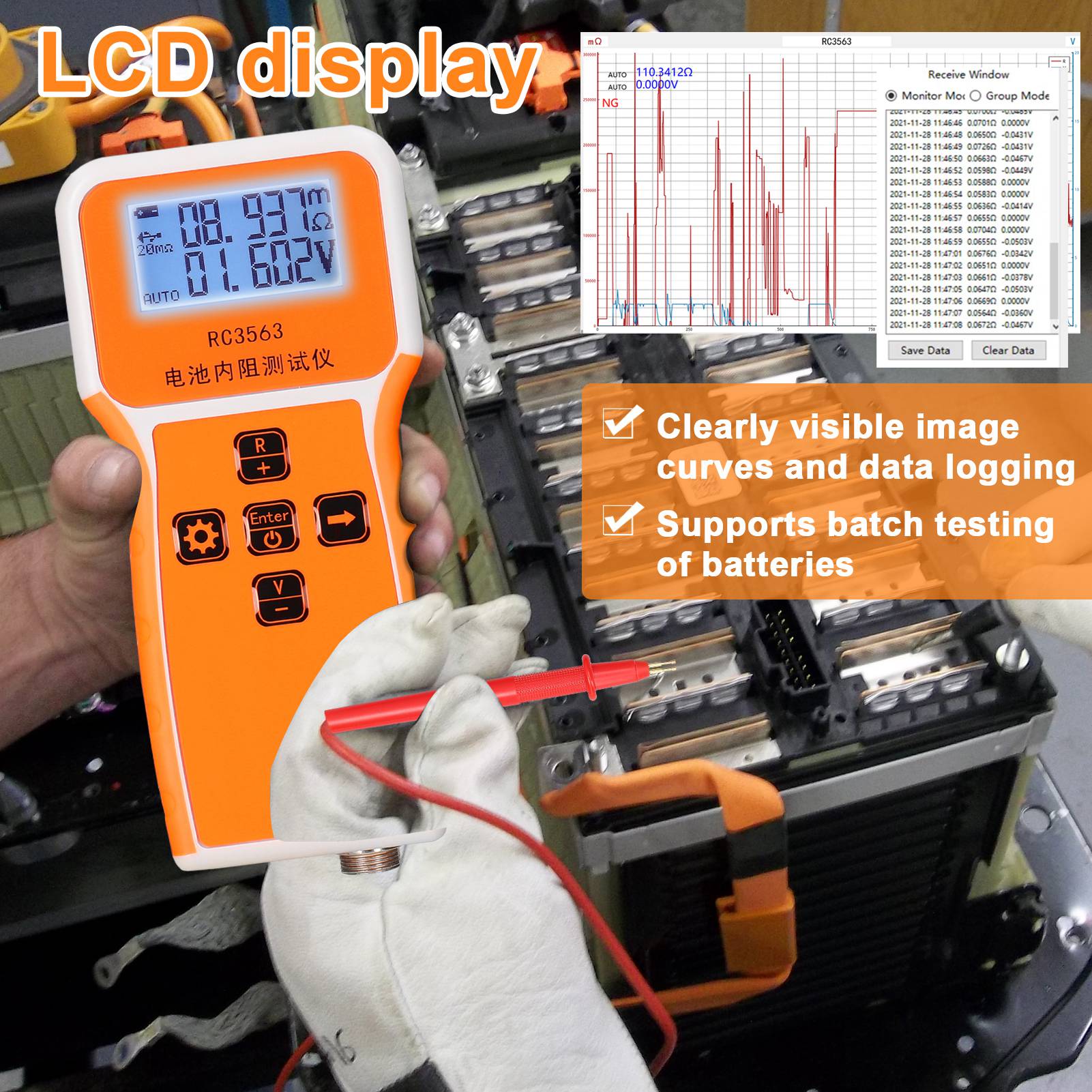 Comprobador de resistencia int - Battery Internal Resistance Tester Four Wire reseña y precio