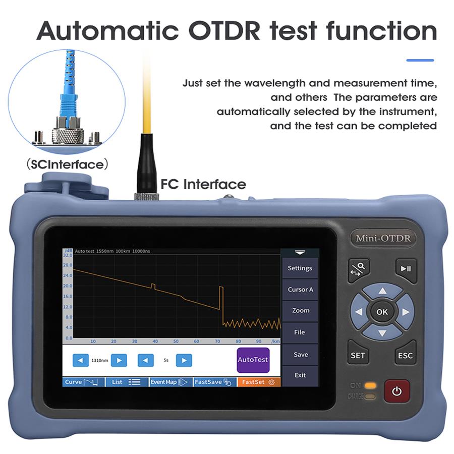 Pantalla táctil de 4,3 pulgada - Optical Time Domain Reflectometer Otdr 1310 1550Nm reseña y precio