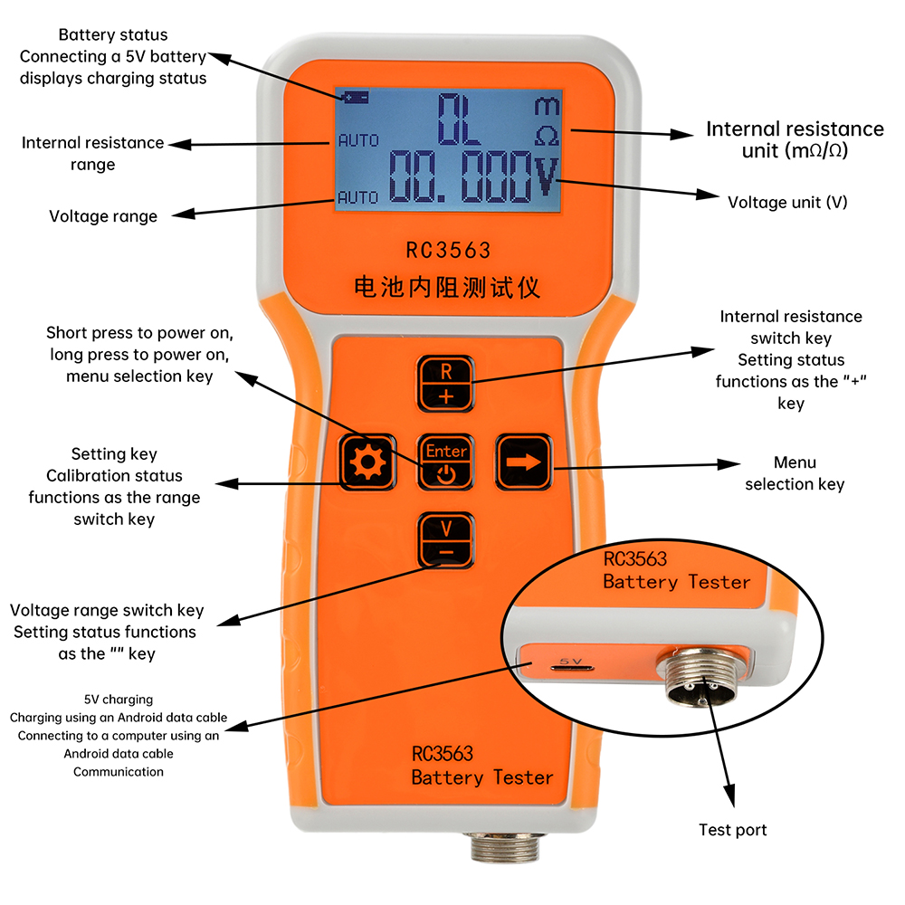 Probador de resistencia intern - Battery Internal Resistance Tester Four Wire reseña y precio