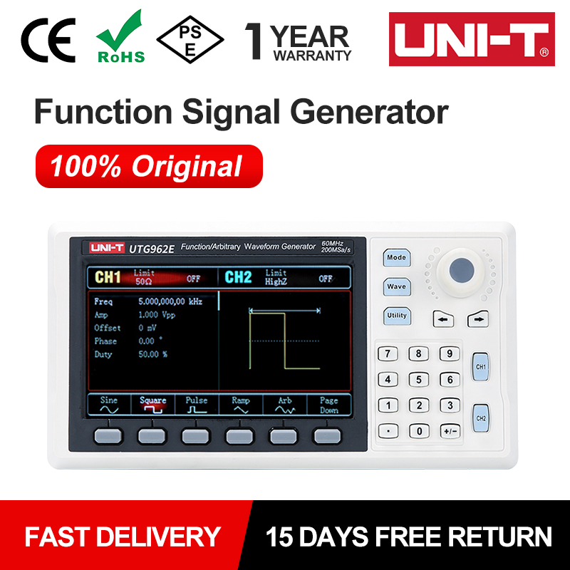 Generador de señal de función  - Dual Channel Arbitrary Waveform Function Generator 60Mhz reseña y precio