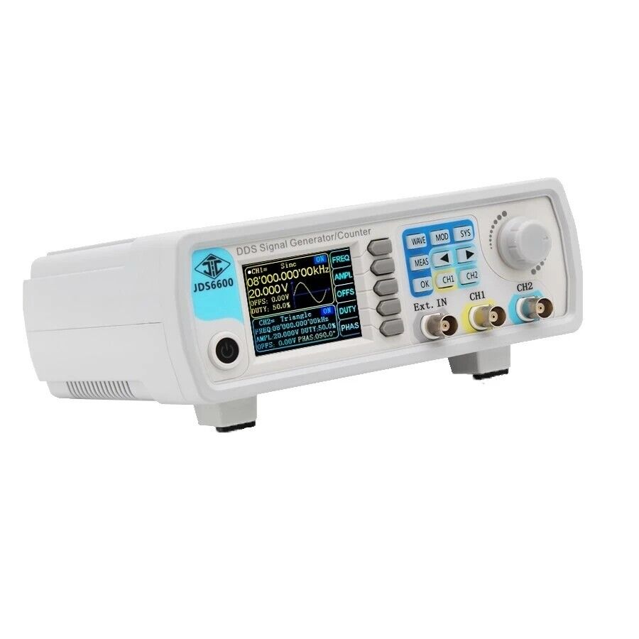 JDS6600 60MHz DDS función gene - Dual Channel Arbitrary Waveform Function Generator 60Mhz reseña y precio