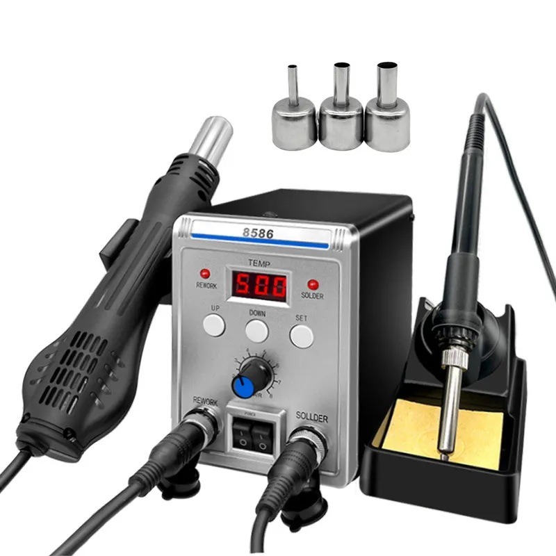Estación de soldadura y retrab - Smd Rework Station Hot Air Soldering 2 In 1 reseña y precio