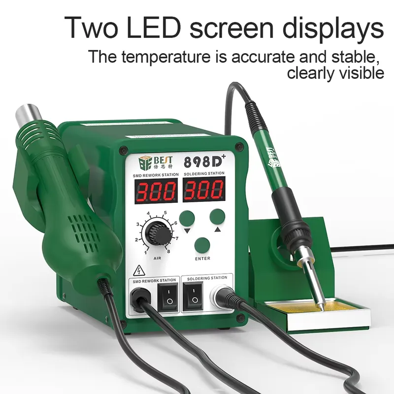Estación de Soldadura Digital  - Smd Rework Station Hot Air Soldering 2 In 1 reseña y precio